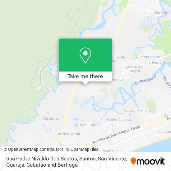 Rua Padre Nivaldo dos Santos map