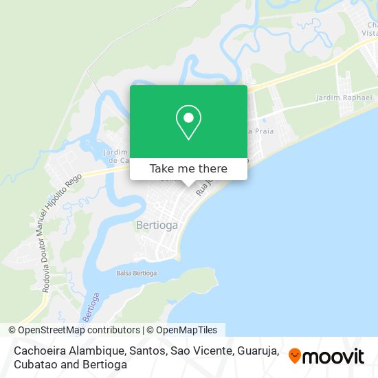 Cachoeira Alambique map