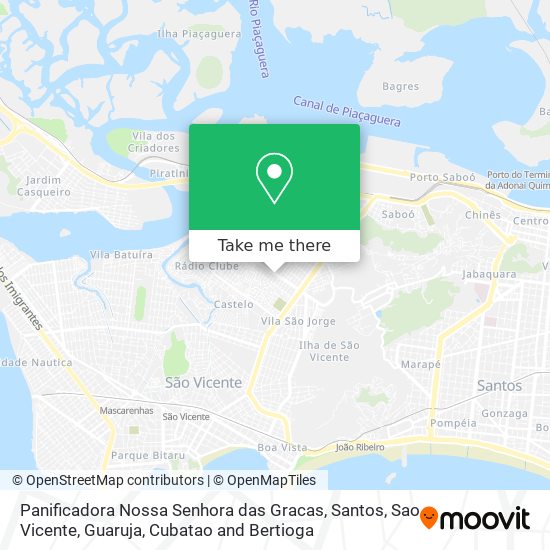 Mapa Panificadora Nossa Senhora das Gracas