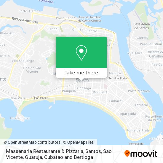Mapa Massenaria Restaurante & Pizzaria