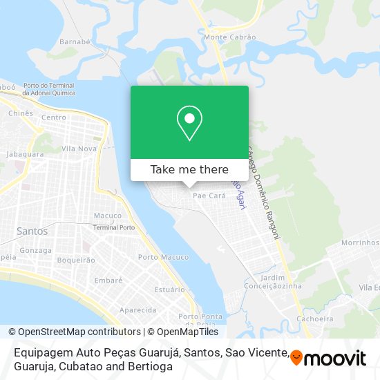 Equipagem Auto Peças Guarujá map