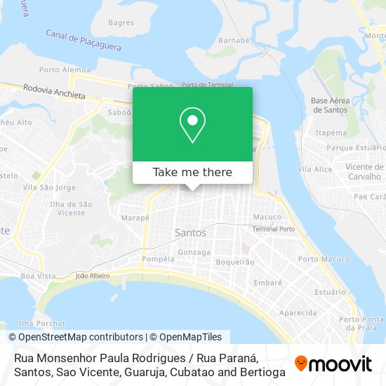 Rua Monsenhor Paula Rodrigues / Rua Paraná map