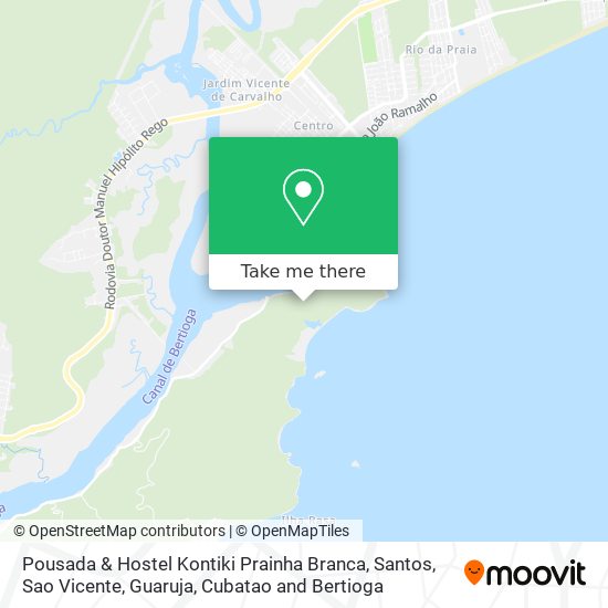 Pousada & Hostel Kontiki Prainha Branca map