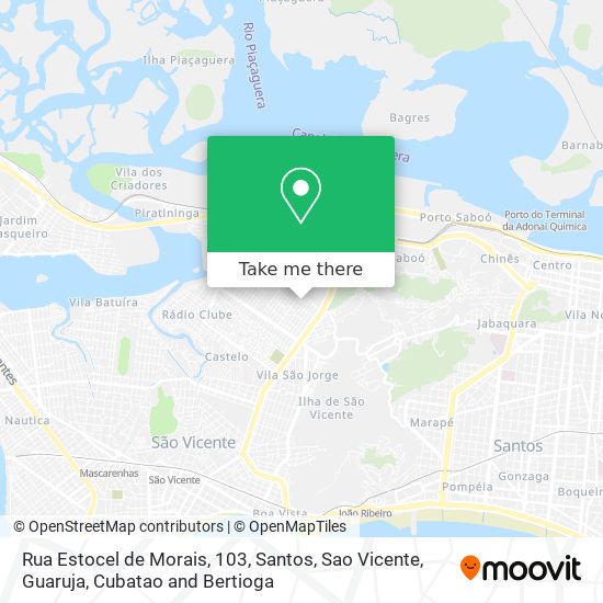 Mapa Rua Estocel de Morais, 103