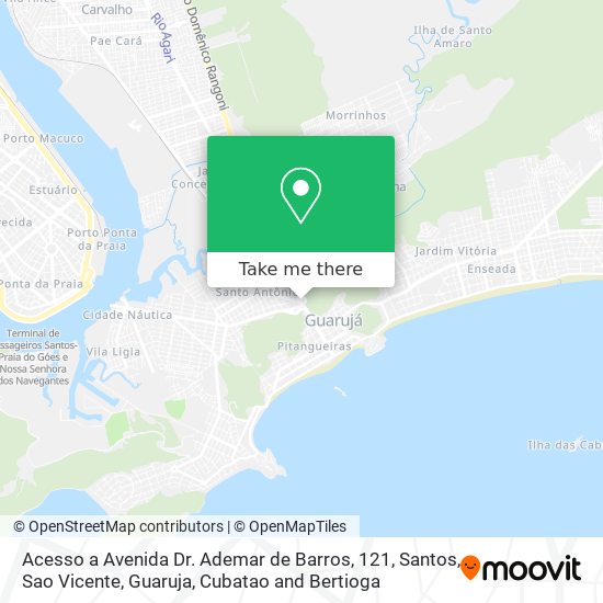 Acesso a Avenida Dr. Ademar de Barros, 121 map