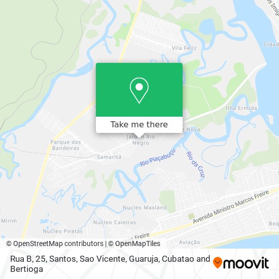 Rua B, 25 map