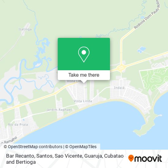 Mapa Bar Recanto