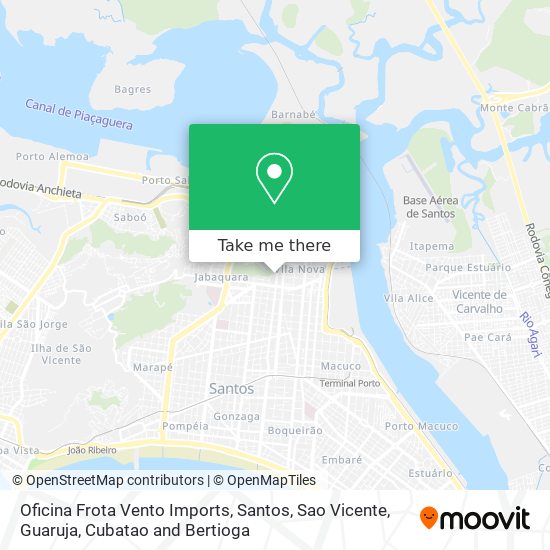 Oficina Frota Vento Imports map
