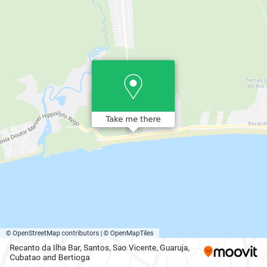 Recanto da Ilha Bar map