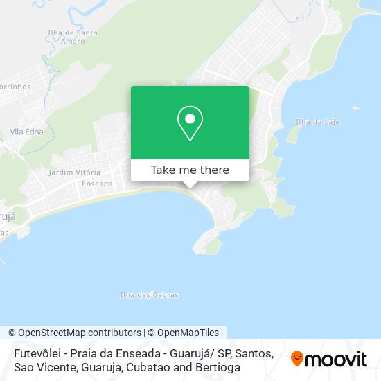 Futevôlei - Praia da Enseada - Guarujá/ SP map