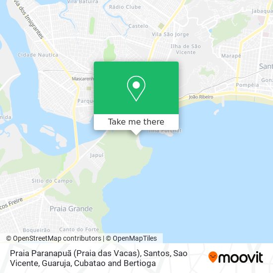 Praia Paranapuã (Praia das Vacas) map