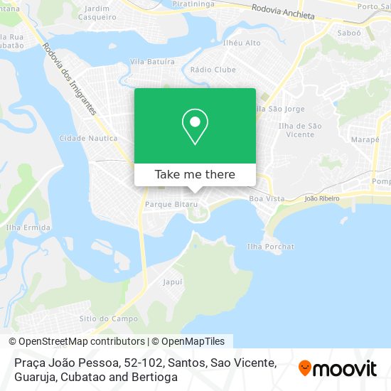 Mapa Praça João Pessoa, 52-102