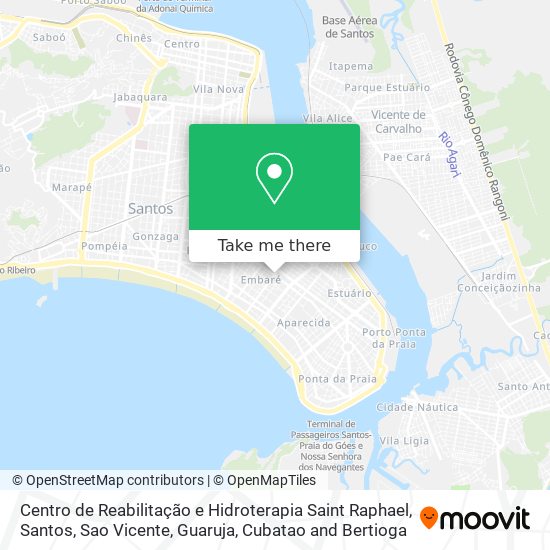 Centro de Reabilitação e Hidroterapia Saint Raphael map