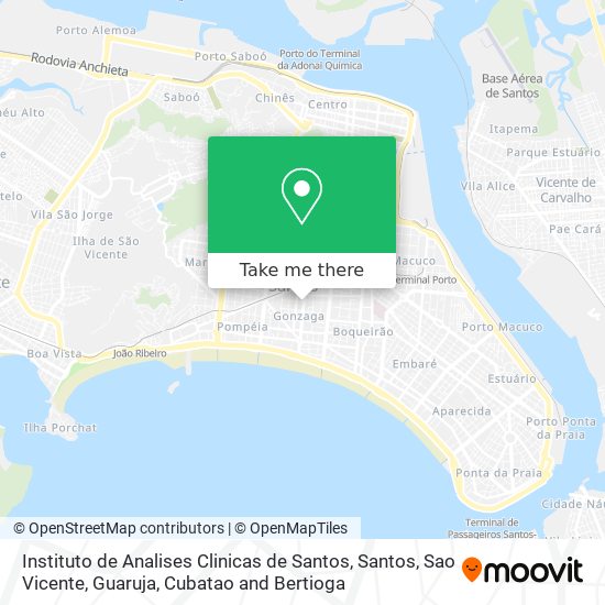 Instituto de Analises Clinicas de Santos map