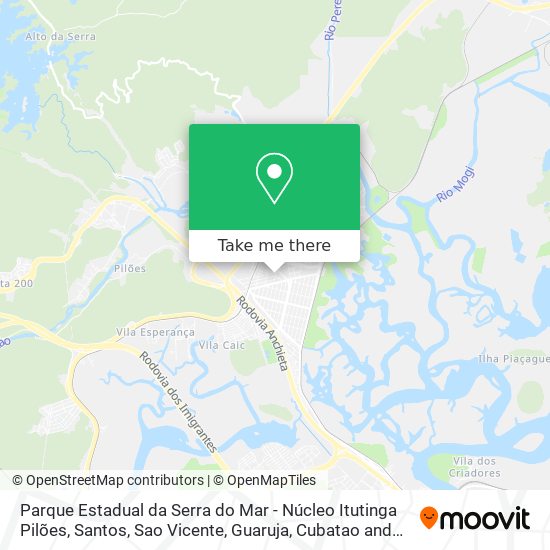 Parque Estadual da Serra do Mar - Núcleo Itutinga Pilões map