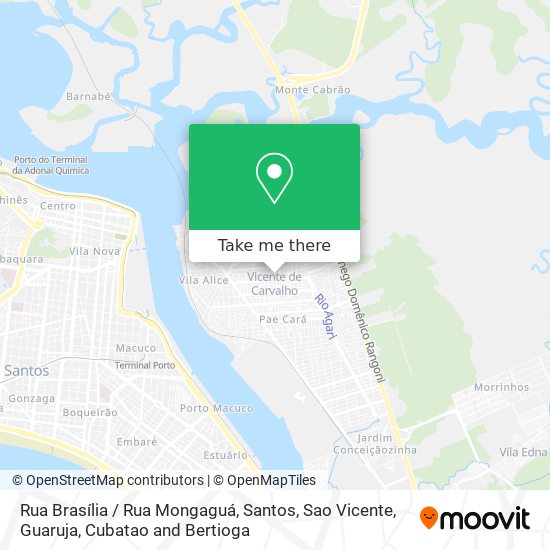 Rua Brasília / Rua Mongaguá map