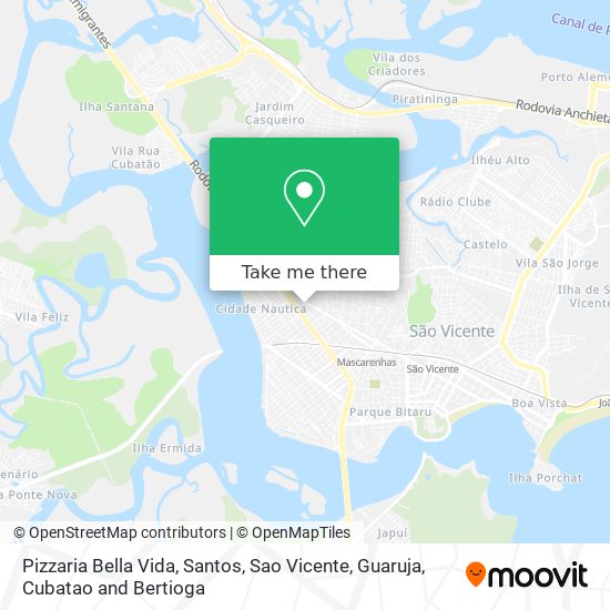 Pizzaria Bella Vida map