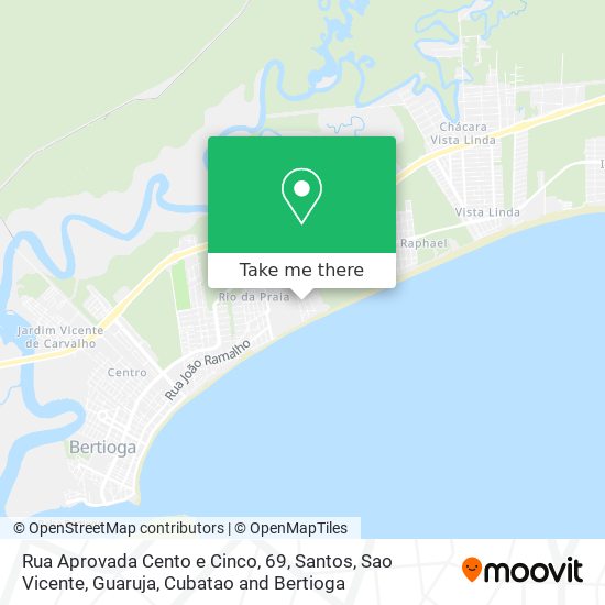 Rua Aprovada Cento e Cinco, 69 map