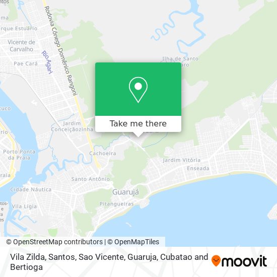 Vila Zilda map