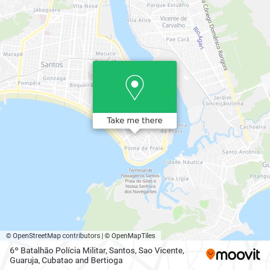 Mapa 6º Batalhão Polícia Militar