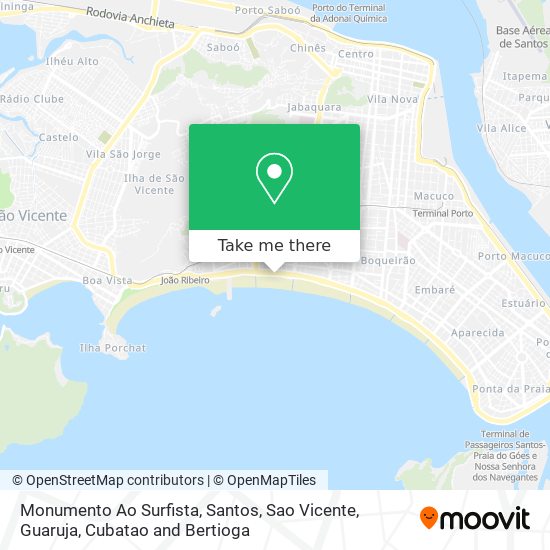 Monumento Ao Surfista map