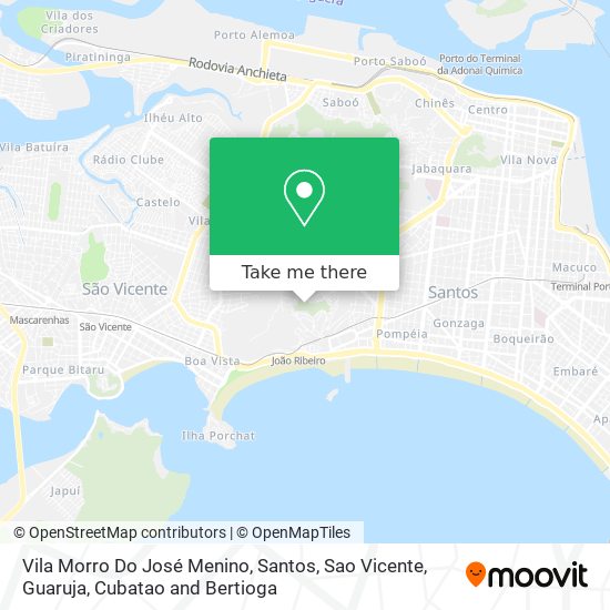 Vila Morro Do José Menino map
