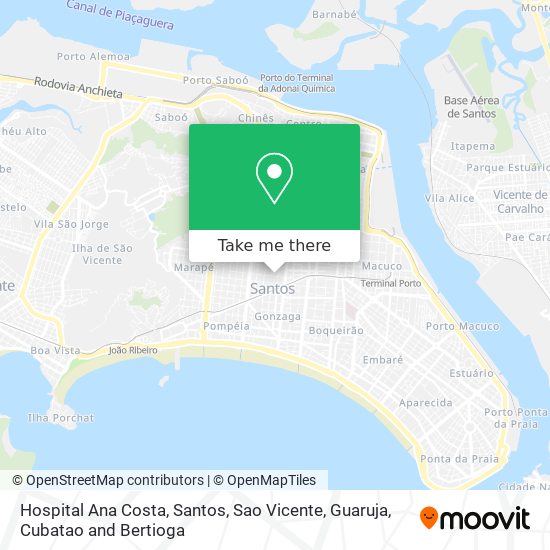 Hospital Ana Costa map