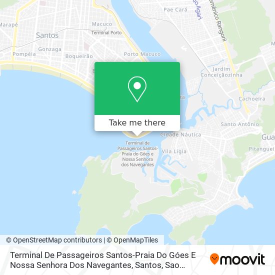 Mapa Terminal De Passageiros Santos-Praia Do Góes E Nossa Senhora Dos Navegantes