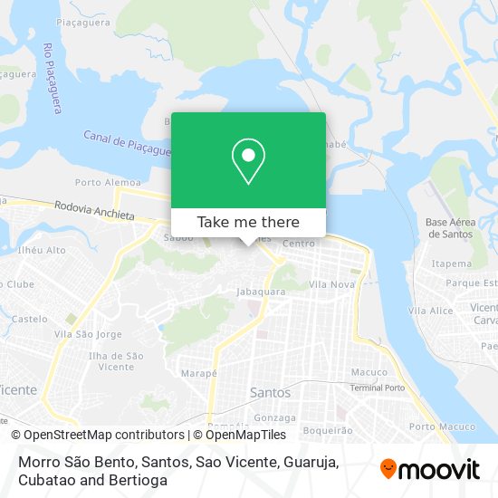 Mapa Morro São Bento