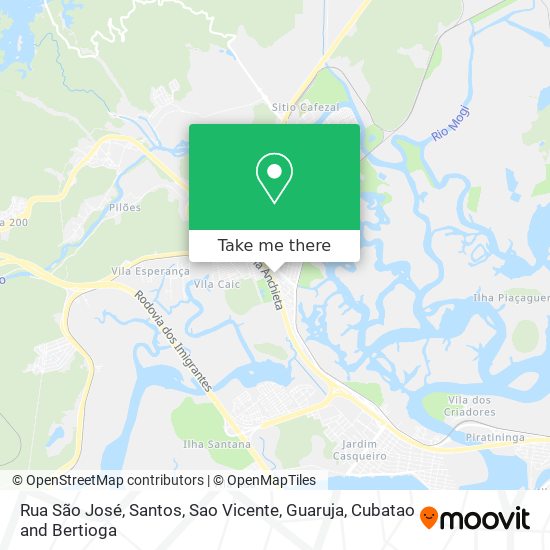 Rua São José map