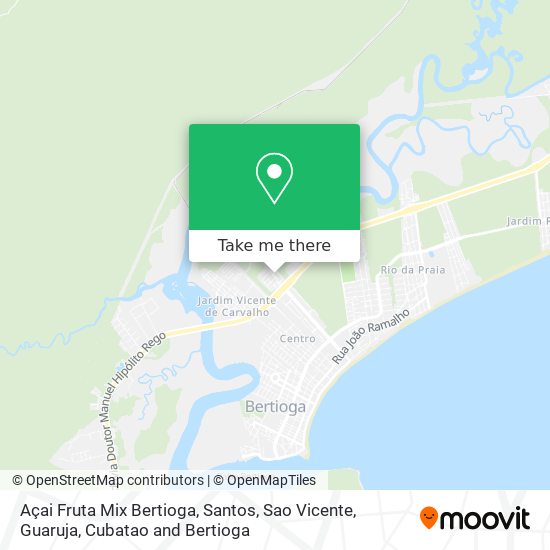 Açai Fruta Mix Bertioga map