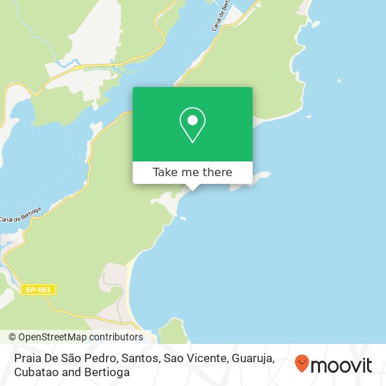 Mapa Praia De São Pedro