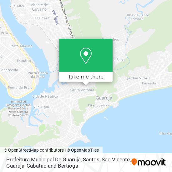 Mapa Prefeitura Municipal De Guarujá