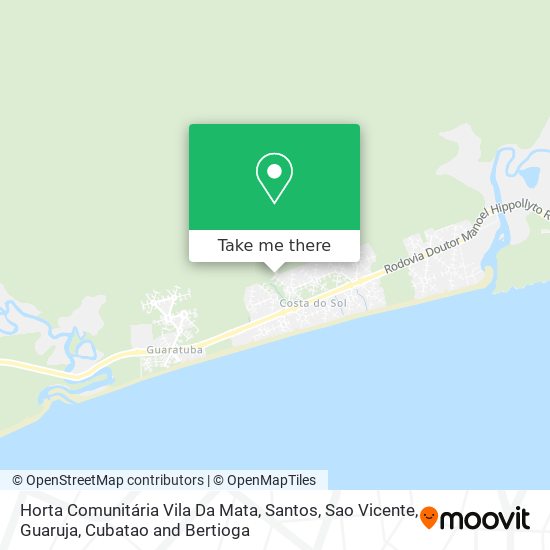 Horta Comunitária Vila Da Mata map