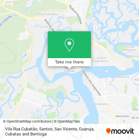 Vila Rua Cubatão map