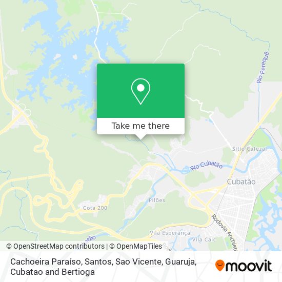 Cachoeira Paraíso map