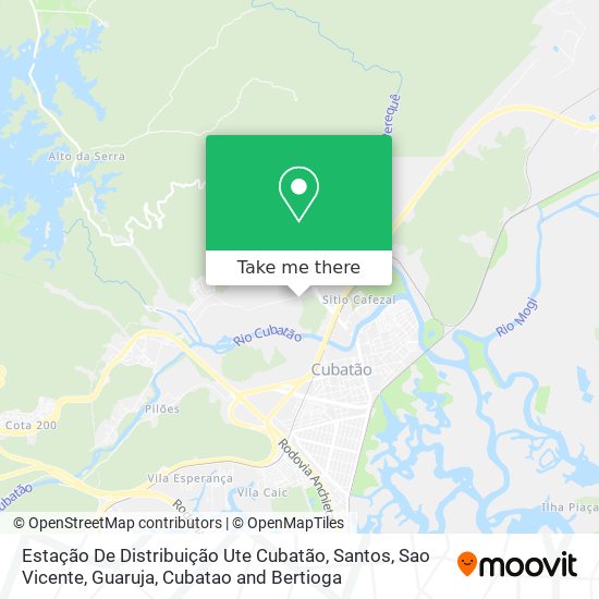 Estação De Distribuição Ute Cubatão map