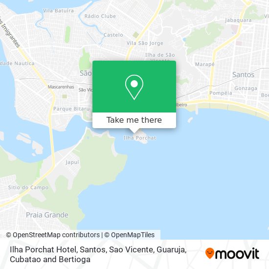 Ilha Porchat Hotel map