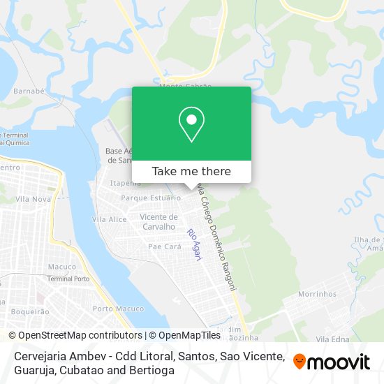 Cervejaria Ambev - Cdd Litoral map