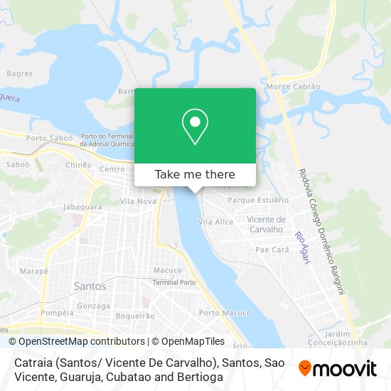 Catraia (Santos/ Vicente De Carvalho) map