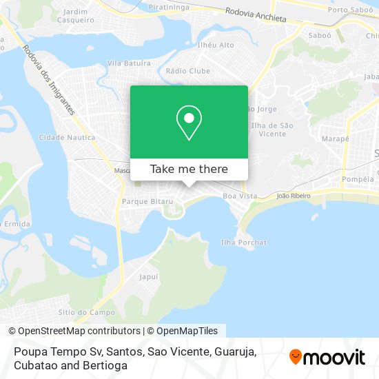 Poupa Tempo Sv map