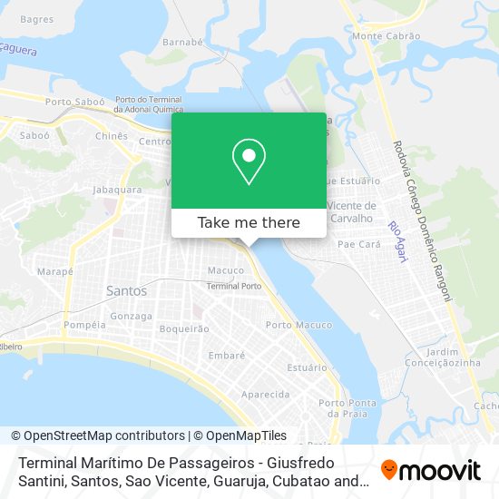 Terminal Marítimo De Passageiros - Giusfredo Santini map