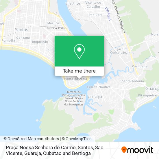 Mapa Praça Nossa Senhora do Carmo