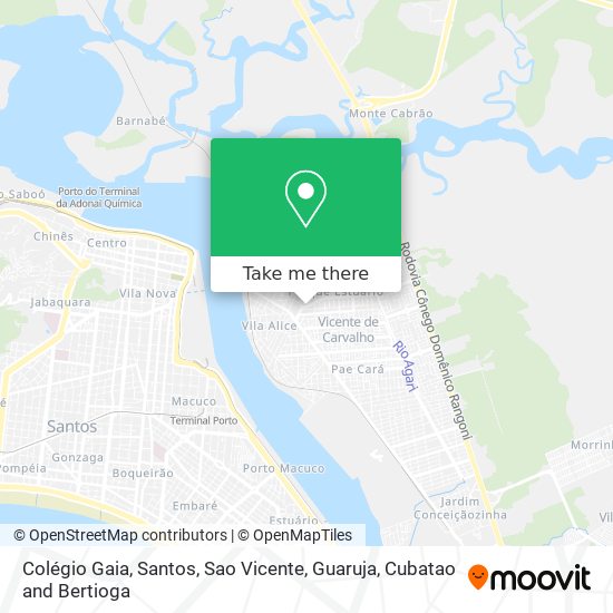 Colégio Gaia map
