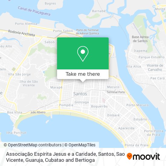 Associação Espírita Jesus e a Caridade map