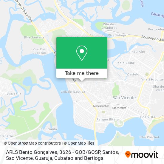 ARLS Bento Gonçalves, 3626 - GOB / GOSP map