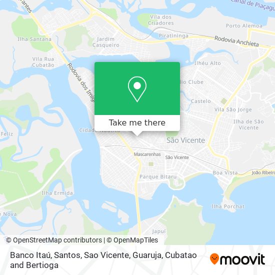 Banco Itaú map