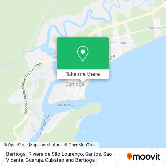 Bertioga- Riviera de São Lourenço map