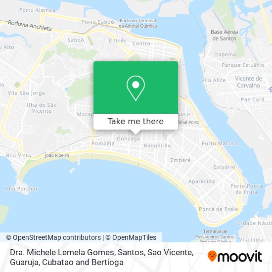 Dra. Michele Lemela Gomes map