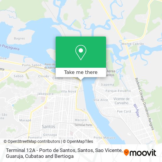 Terminal 12A - Porto de Santos map